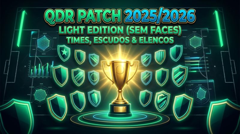 QDR Patch 2025/2026 Light Edition - Sem Facepack